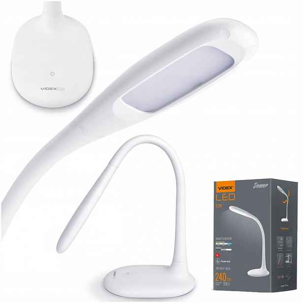 Led Stolní Lampa Vhodná Pro Děti Funkce Bílá Pevná Usb 60 cm