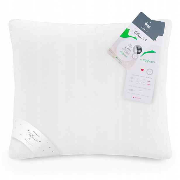 Polštář 70x80 Přírodní pro spaní Natural Classic Husí peří Bílá