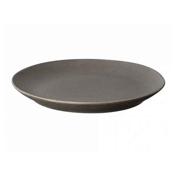 Tmavě hnědý keramický talíř ø 26 cm Kumi – Blomus