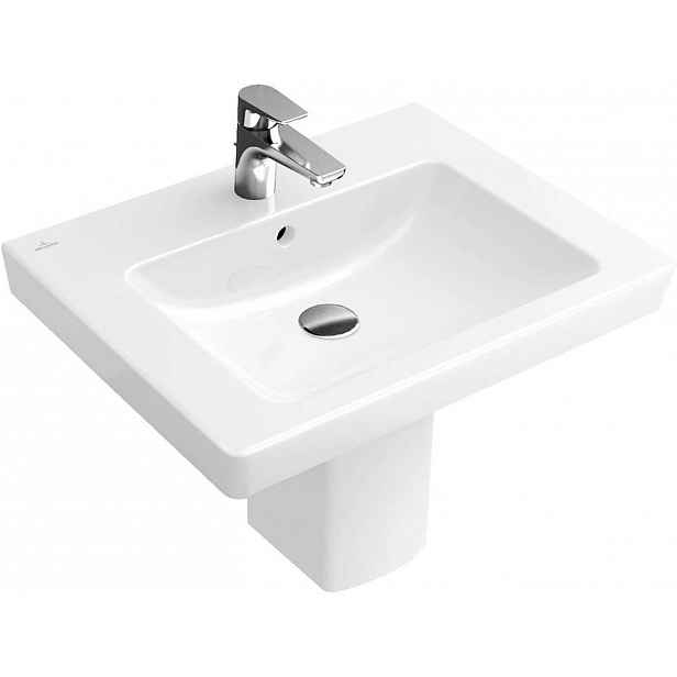 Villeroy & Boch Subway 2.0 - Umyvadlo s přepadem, 65x47 cm, alpská bílá 71136501
