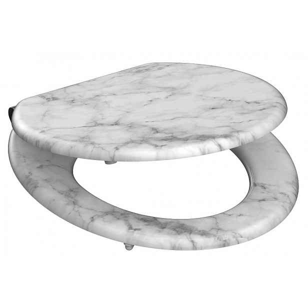 WC sedátko se zpomalovacím mechanismem SOFT-CLOSE MARMOR STONE MDF