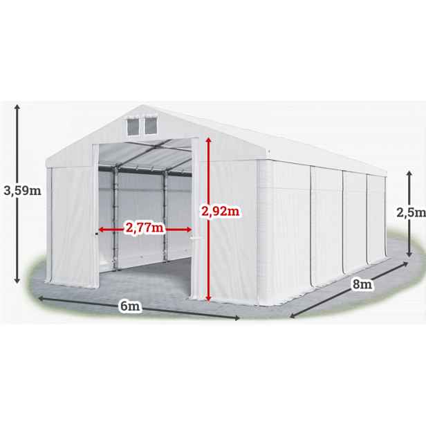 Skladový stan 6x8m PROFI