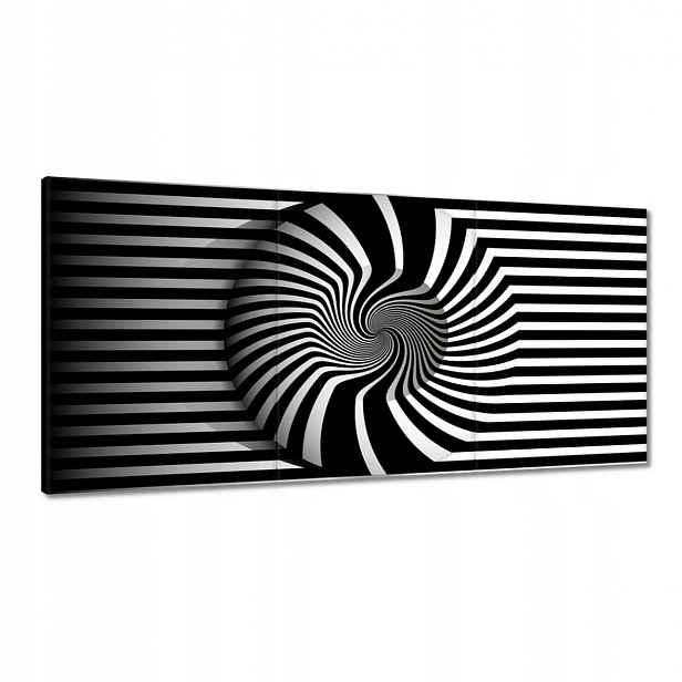 Obrazy 120x60 Abstrackja černobílá
