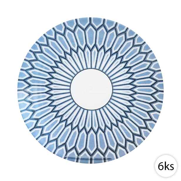 Dezertní keramické talíře 20,5cm, 6ks, Perfect Home 11324