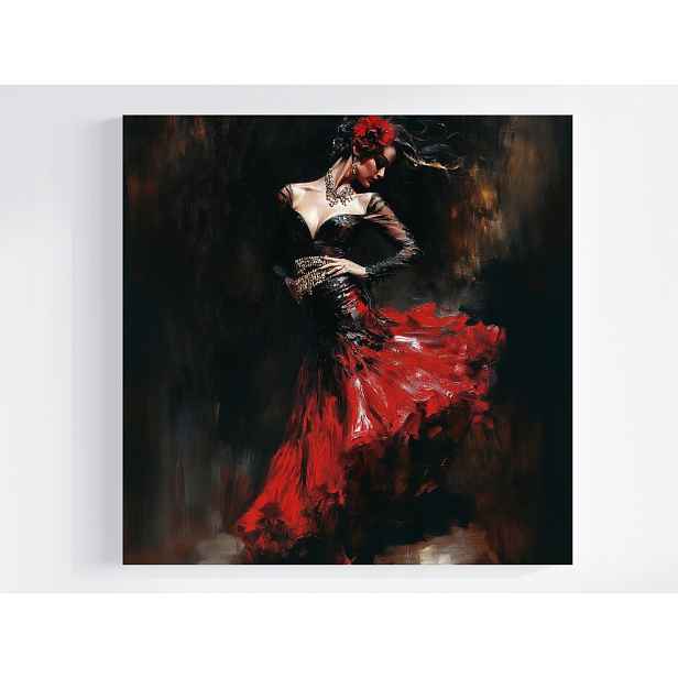 Obraz Na Plátně Canvas Tanec Žena Španělsko Flamenco Hudba 50x50