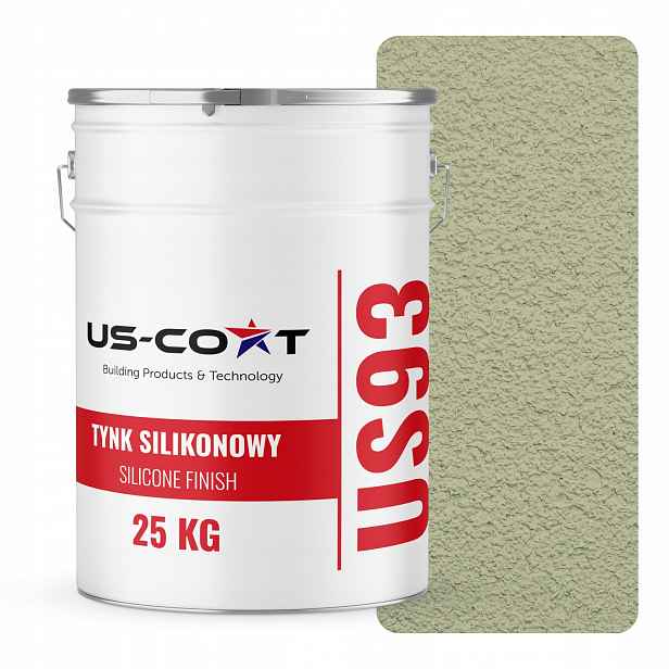 Silikonová Fasádní Omítka Zelená Světlá F483 25 Kg Beránek Granulace 1.5 mm
