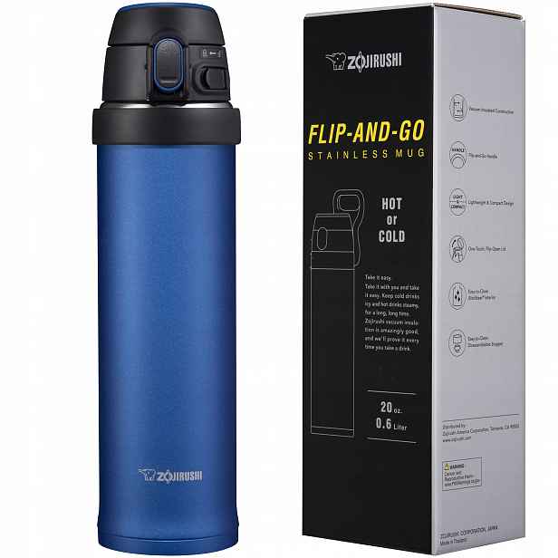 Termohrnek termoska Zojirushi QAF60-AK 0,6L modrá