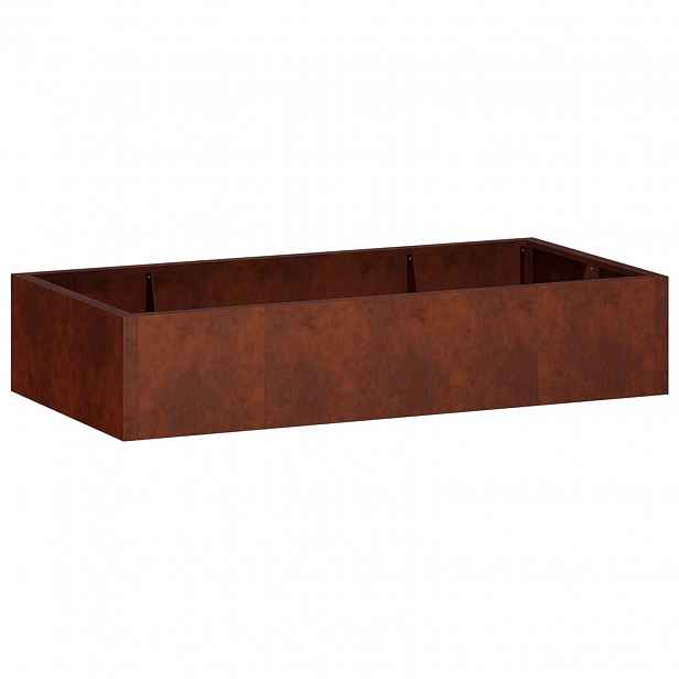 vidaXL Opěrná zeď 6 ks 200 x 100 x 50 cm Povětrnostně odolná ocel