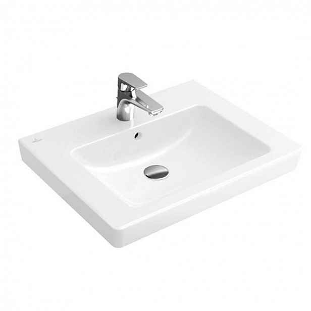 Villeroy & Boch Subway 2.0 - Umyvadlo s přepadem, 65x47 cm, s CeramicPlus, alpská bílá 711365R1