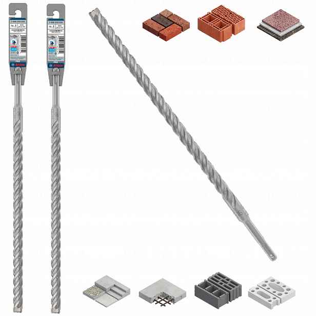 Vrták 16 Do Betonu Vyztuženého Kladivem Sklíčidlo Sds Plus Pro 5X 360 MM Karbid