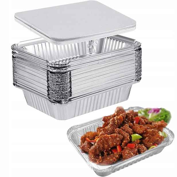 20 x hliníkový tác 26x19x6 cm ideální pro grilování trouby s pokličkami