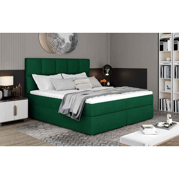 Boxspring Glossy Rozměr: 165 x 210 cm, látka: Kronos 19