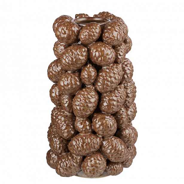 Butlers CONES Váza 30 cm - hnědá