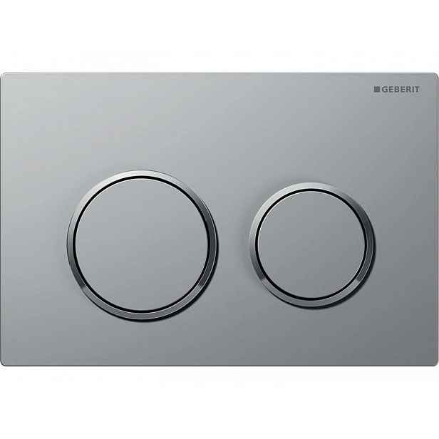 Geberit Omega20 - Ovládací tlačítko splachování, easy to clean, matný chrom/lesklý chrom 115.085.JQ.1