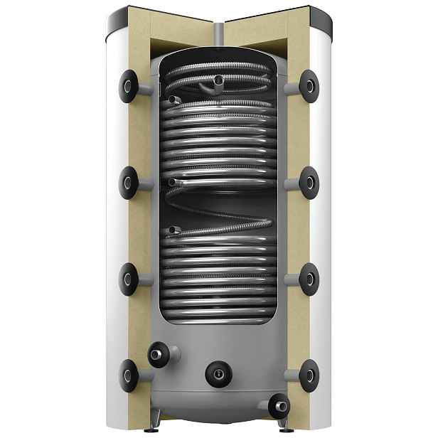 Nádrž akumulační kombinovaná Reflex Storatherm Heat Combi HC 1000/2_C s 2 výměníky a ohřevem TV s izolací (stříbrná) 7859800