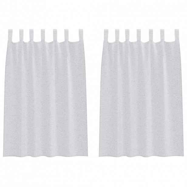 vidaXL Voile Záclona 2 ks Světle šedá 140 x 140 cm Polyester