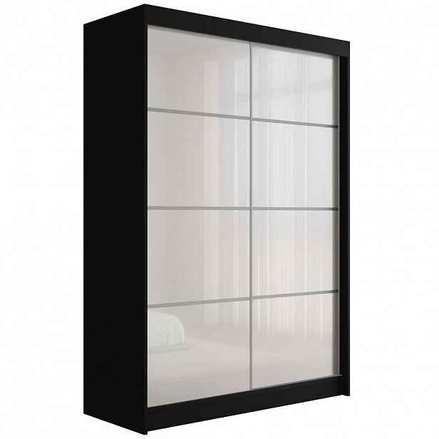 ALTDECOR ŠATNÍ SKŘÍŇ PEKA III – 120 cm – černá | bílá