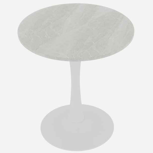 EVRYAE KONFERENČNÍ STOLEK Kulatý odkládací stolek, minimalistický design, vysoké nohy, kompaktní, stabilní, všestranný