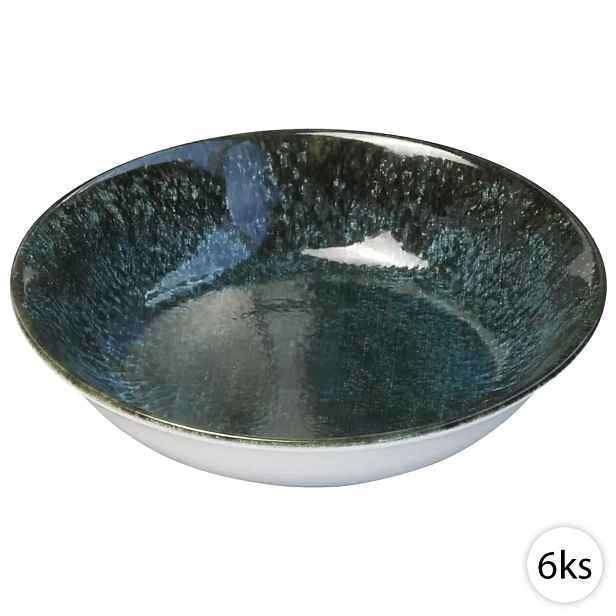 Hluboké keramické talíře 21,6cm, 6ks, Perfect Home 72257