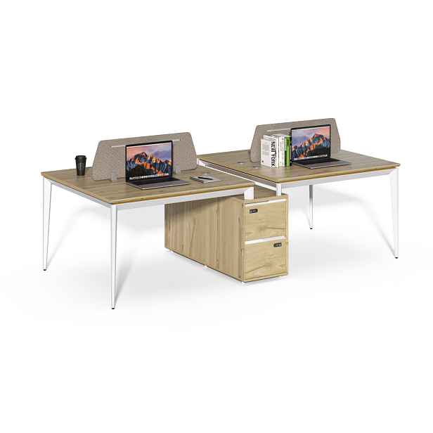 Kancelářská sestava 4 osoby Houseland Profit Max 05 2612 dub/bílá