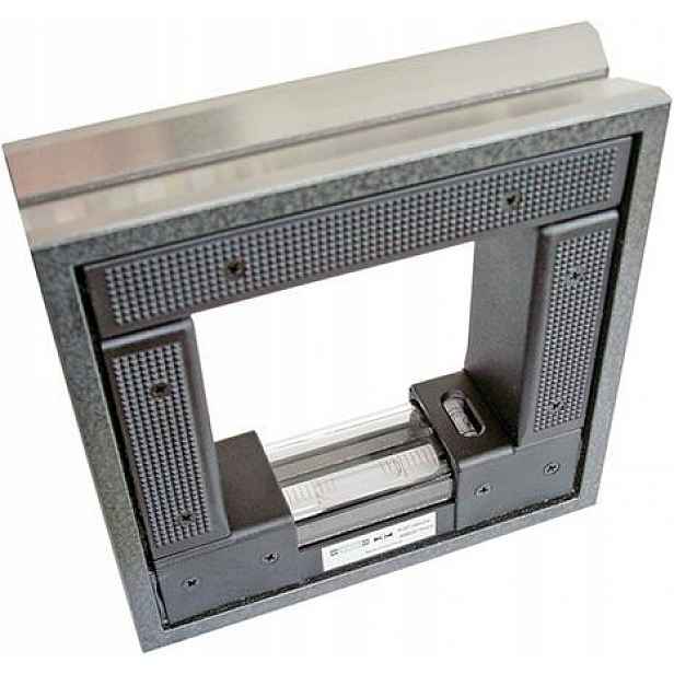 Rámová vodováha pro stroje 200x200 mm/0,1 mm/m Röckle