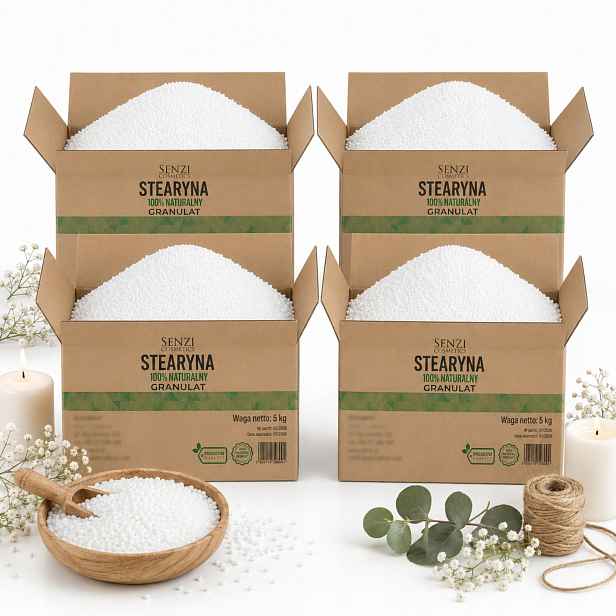 Rostlinná Stearina pro odlévání svíček Kyselina stearová vytvrzuje svíčky 4x5 kg