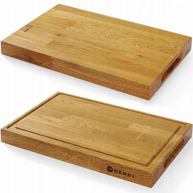 Servírovací prkénko na podávání pokrmů Dubové 42x28 cm, tloušťka 4 cm