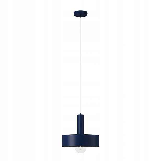 Závěsná lampa v modré barvě s kulatý stínidlem E27 15W Sigma Lighting