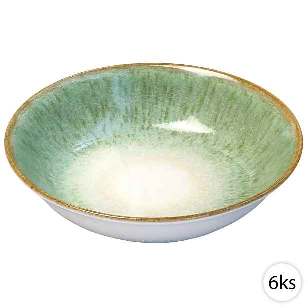 Hluboké keramické talíře 21,6cm, 6ks, Perfect Home 72259