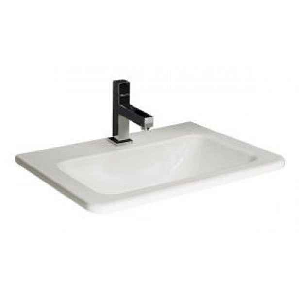 Jika old JIKA CUBITO PURE H8174221001041 - Cubito umyvadlo zápustné 55 x 41 cm s otvorem pro baterii; bílé/PERLA