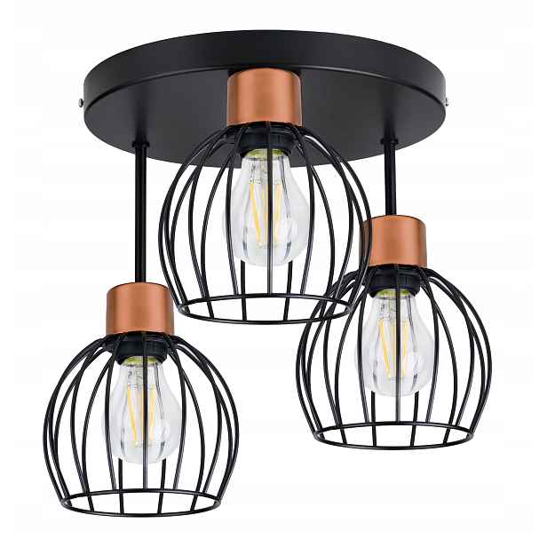 Lampa stropní Stropní Svítidlo Lustr vysoký loft drát Kula
