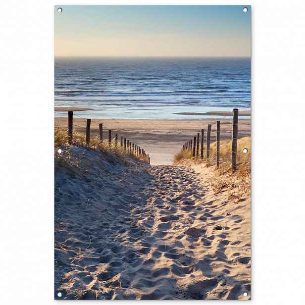 OnlyWow ZAHRADNÍ PLAKÁT Pláž - moře - Nizozemsko - duny - slunce 80x120 cm