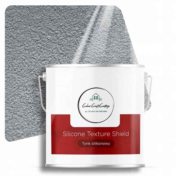Silikonová omítka 1,5 mm Baranek Šedá 7 Kg F254