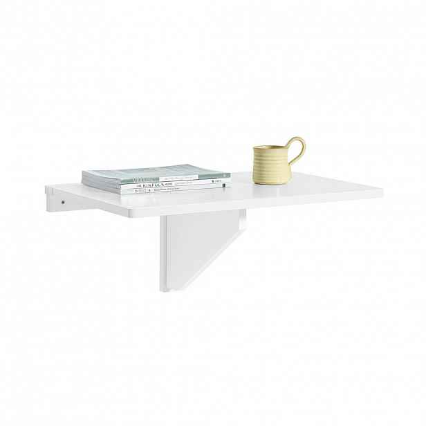 SoBuy SKLÁDACÍ NÁSTĚNNÝ STŮL Bílá 60x40x26cm Minimalistický