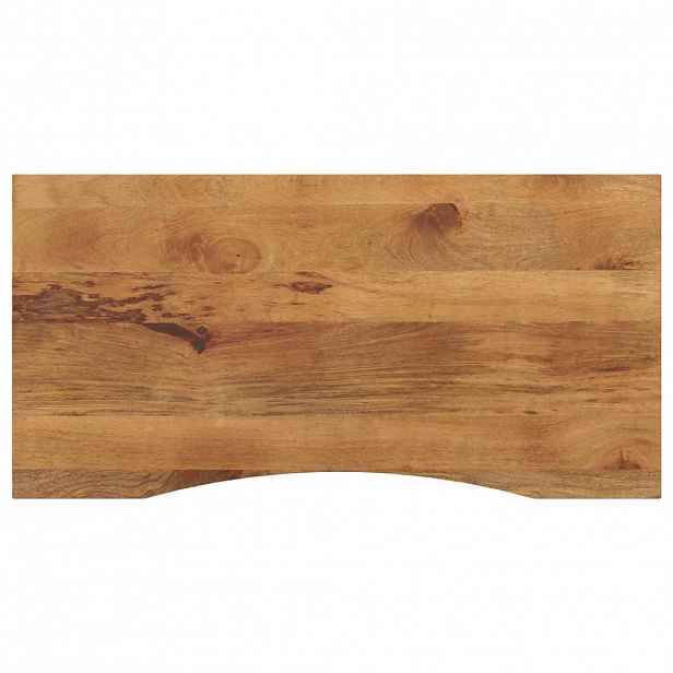 vidaXL Stolní deska s výřezem 110x60x2,5 cm masivní hrubý mangovník