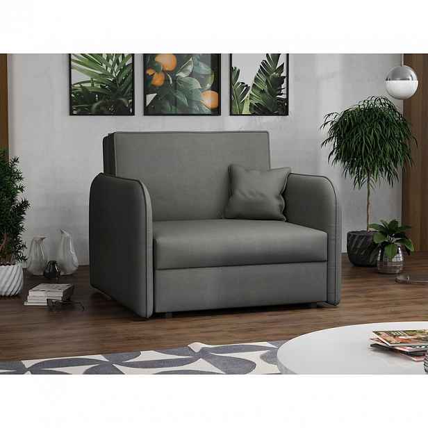 Rozkládací křeslo BELA LOFT 1 - šedé