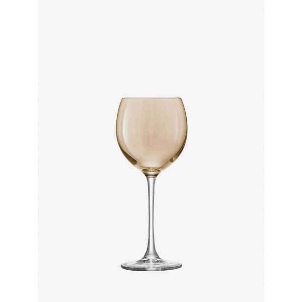 Sklenice na víno Polka, 400 ml, metalická, set 4 ks - LSA International