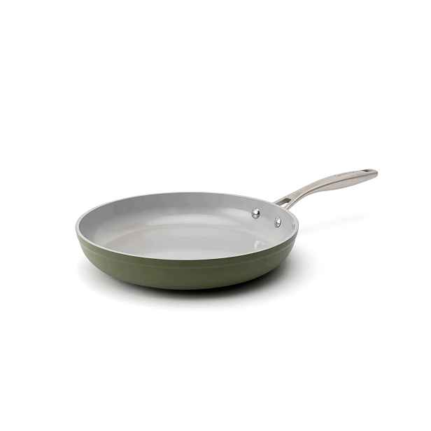 Elmich Nepřilnavá keramická pánev Zen Ø 26 cm olivově zelená