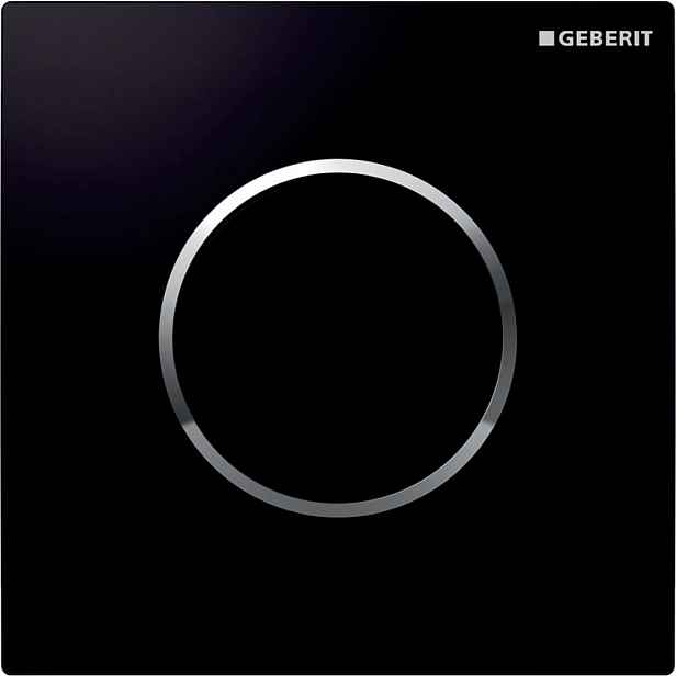 Geberit - Pneumatické ovládání splachování pisoáru typ 10, černá/chrom 116.015.KM.1