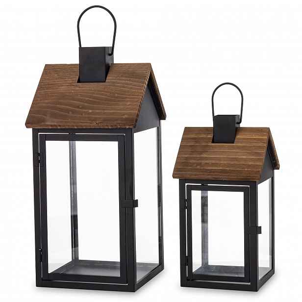 Kovové lampy boho retro loft 2ks kpl modern hnědá černá minimalismus