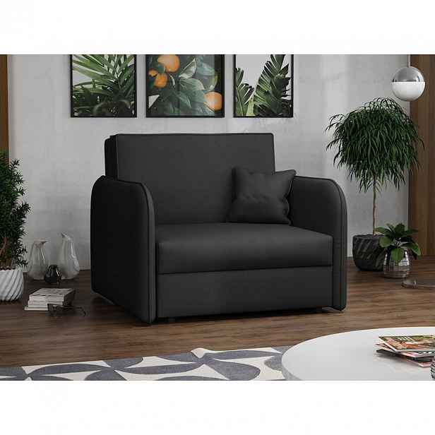 Rozkládací křeslo BELA LOFT 1 - černé