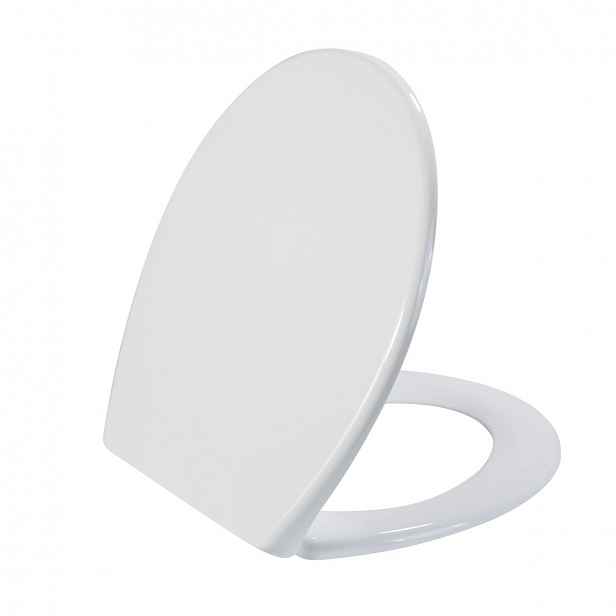 WC sedátko Tavoleta - SoftClose - UF plast - bílá lesklá - 37,2x5,2x44,6 cm