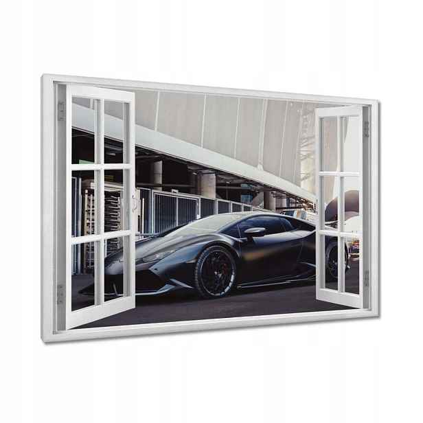 Obrazy 120x80 Černé sportovní auto