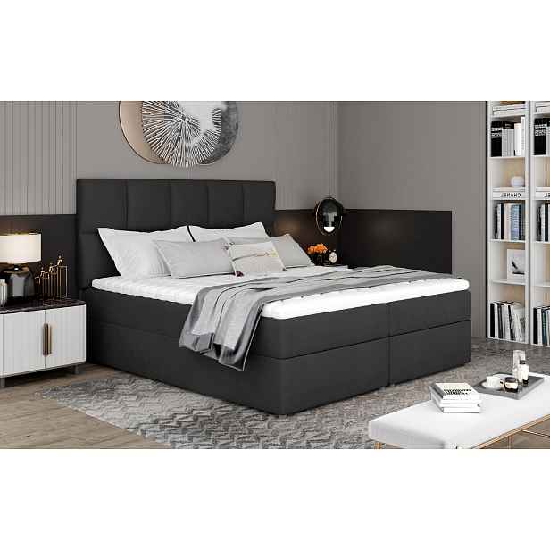 Boxspring Glossy Rozměr: 145 x 210 cm, látka: Monolith 97