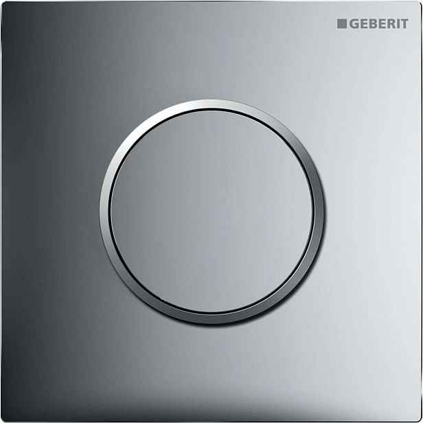 Geberit - Pneumatické ovládání splachování pisoáru typ 10, chrom/chrom mat 116.015.KH.1