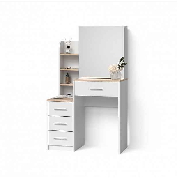 Livinity® TOALETNÍ STOLEK Loreta Bílá/Sonoma 80 cm