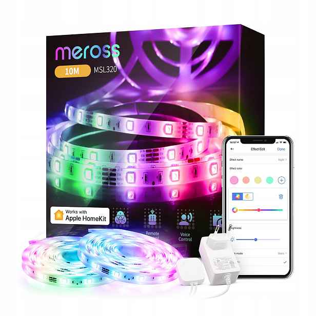 Meross Barevný Rgb Led pásek HomeKit 10 m