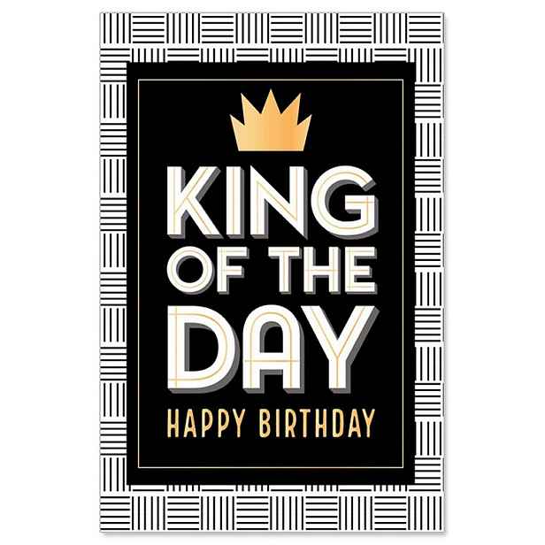 Narozeninové přání s obálkou Artebene King of the Day