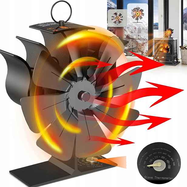 Ventilátor Pro Kamna Na Dřevo, Teplovzdušný Krbový Ventilátor