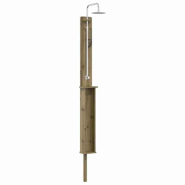 vidaXL Venkovní sprcha 246 cm Přírodní